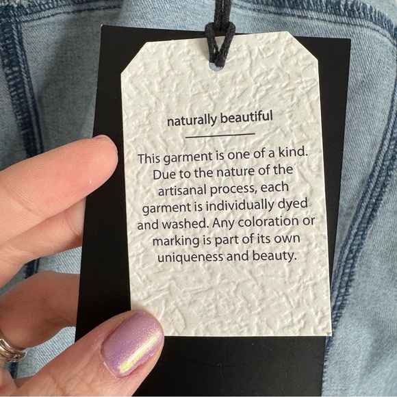 NWT Bagatelle Blue Denim Jacket with Gray Hood - Picture 7 of 10